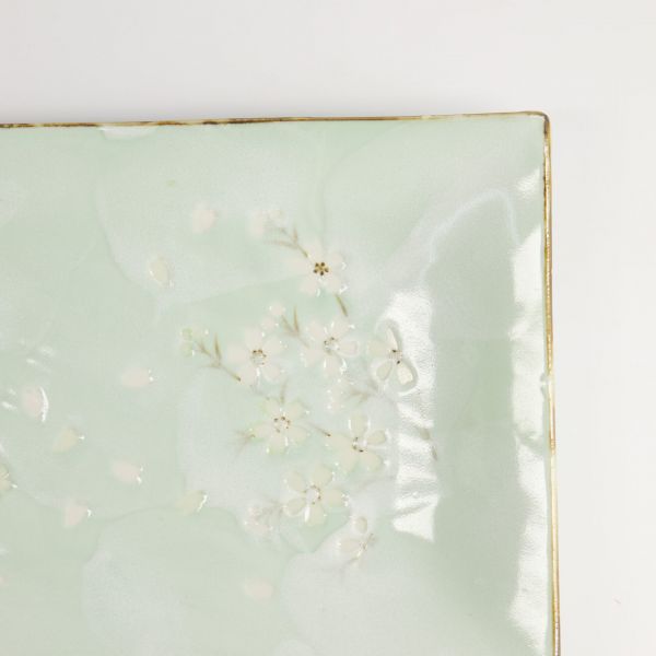 Блюдо Green Cosmos 33.2x19.3x2.2 см, керамика TOKYO DESIGN
