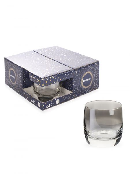 Набор стаканов СЕРЕБРЯНАЯ ДЫМКА 4шт 310мл низкие LUMINARC
