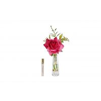 Диффузор Cote Noire SUMMER ROSE GOLD MAGENTA роза, белый, золотой декор, спрей 15 мл