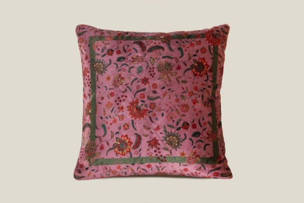 Подушка AGRA BORDEAUX 50х50 см, велюр, полиэстер, начинка конфорель FRATI HOME
