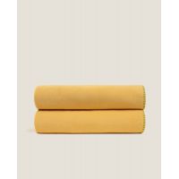 Плед Frati SOFT VISCOSE SENAPE, желтый, 130x160, вискоза 30% полиэстер 70%, 510г