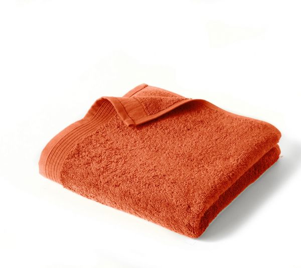 Полотенце UNI TERRACOTA 30х30 оранжевый, хлопок 600гр/м2 (набор 2шт)