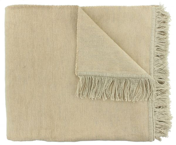 Плед CLAUDI PAULOS LATTE, 150х200см, 60% хлопок 40% акрил