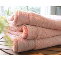 Полотенце 70x140 см poudre пудрово-розовый хлопок 600 гр/м2 Blanc des Vosges