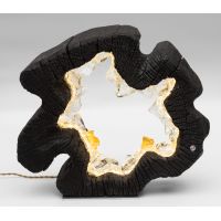 Светильник декоративный Arango BLACK RING, 50х50х15 см, дерево, стекло, золото, ручная работа