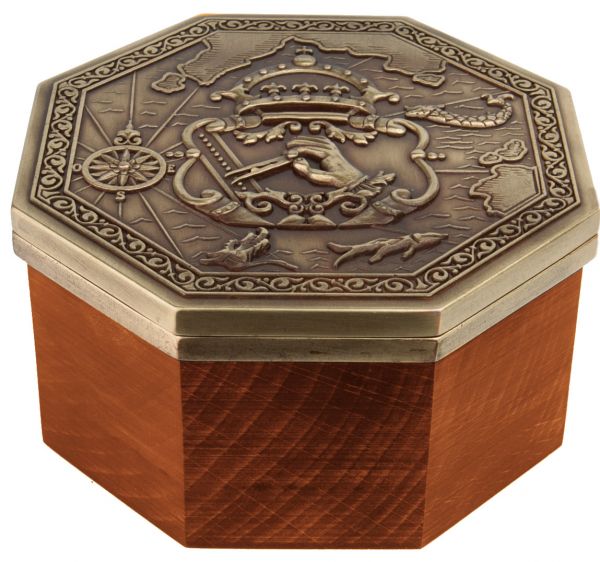 Магнитный компас Hemisferium Magnetic Compass, 10x6 см, бронза

