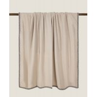 Покрывало Frati SOFT BAMBOO NOCCIOLA, бежевый, 220х260, бамбук 40% полиэстер 60%, 1750г