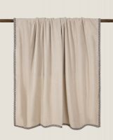 Покрывало Frati SOFT BAMBOO NOCCIOLA, бежевый, 220х260, бамбук 40% полиэстер 60%, 1750г