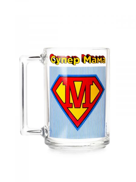Кружка ФИТНЕС 320мл СУПЕР МАМА 1шт в ИПУ LUMINARC