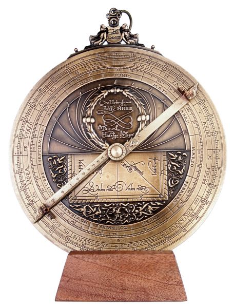 Астролябия планисферная диам 20 см Hemisferium Planisferic Astrolabe , бронза
