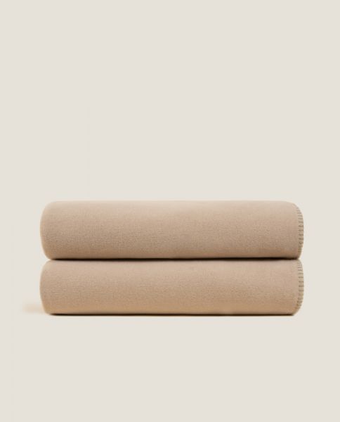 Плед Frati SOFT VISCOSE BEIGE, бежевый, 130x160, вискоза 30% полиэстер 70%, 510г