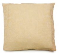 CUSHION Подушка на молнии 50/50, желтый, 50% лен 50% хлопок жаккард