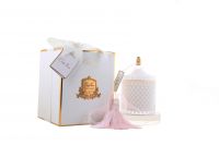 Grand White Art Deco Свеча 500г, белый, кисть ароматизированная, соевый воск, спрей 5мл для