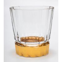 Стакан MACASSAR TUMBLER, хрусталь, золото, H.10