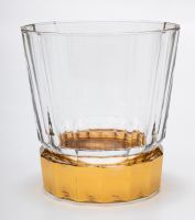 Стакан MACASSAR TUMBLER, хрусталь, золото, H.10