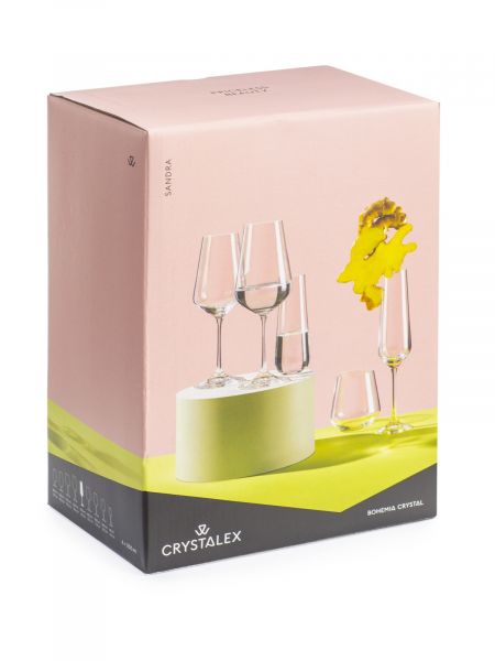 Набор бокалов для шампанского SANDRA Blizzard 6шт 200мл CRYSTALEX