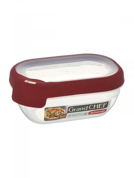 Емкость для морозилки и СВЧ GRAND CHEF 1.8л прямоугольная (красная крышка) CURVER