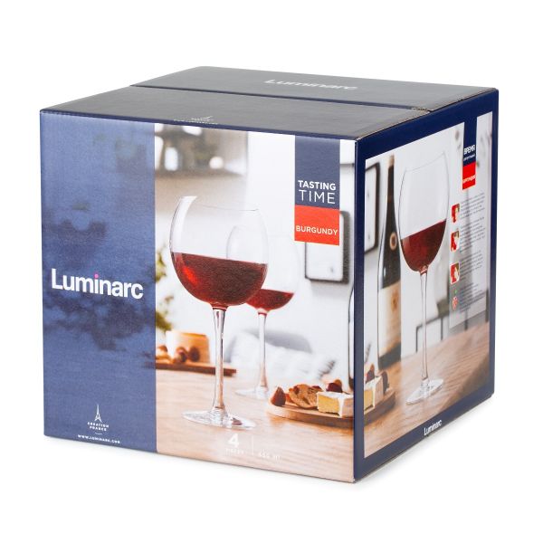 Набор бокалов ВРЕМЯ ДЕГУСТАЦИЙ БУРГУНДИЯ 4шт 650мл LUMINARC