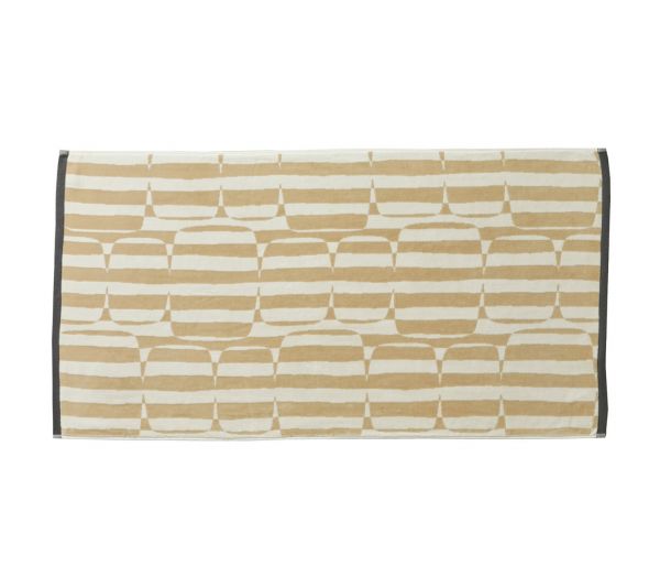 Полотенце MIX LOHKO BEIGE 30/50 хлопок махра жаккард одна сторона велюр, 550 г/м2