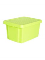Коробка с крышкой Essentials 16л зелёная CURVER