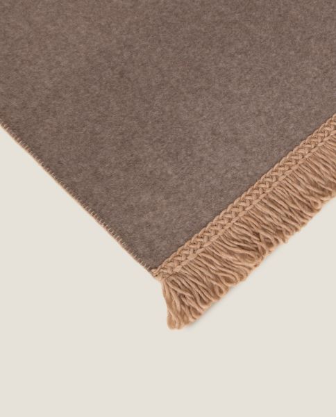 Плед Frati SOFT BAMBOO TORTORA с тесьмой Matisse, коричневый, 160х200, бамбук 40% полиэстер 60%, 900