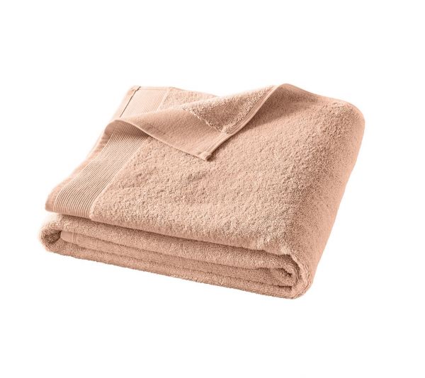 Полотенце 55x110 см poudre пудрово-розовый хлопок 600гр/м2 Blanc des Vosges
