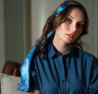 REVE BLEUПлаток 105/105 шелк 100%