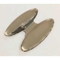 Двойное блюдо для закусок 12.5x15.7 см, нержавеющая сталь 18/10, цвет шампань, Appetizer Double Dish HERDMAR
