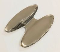 Двойное блюдо для закусок 12.5x15.7 см, нержавеющая сталь 18/10, цвет шампань, Appetizer Double Dish HERDMAR