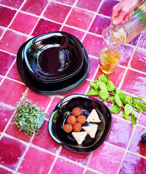 Тарелка десертная  КАРИН ЧЕРНЫЙ 19см LUMINARC