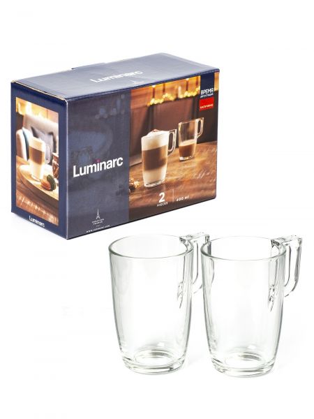 Набор кружек ВРЕМЯ ДЕГУСТАЦИЙ КАПУЧИНО 2шт 400мл LUMINARC