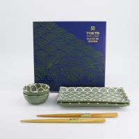 Набор для суши Vert Sauge Mermaid 6 предметов, фарфор TOKYO DESIGN
