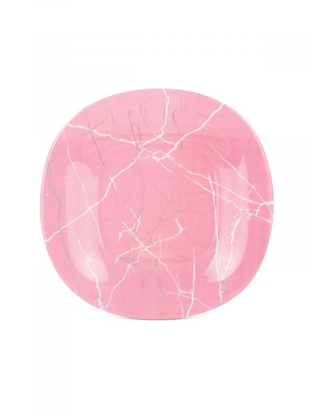 Тарелка обеденная МАРБЛ ПИНК СИЛЬВЕР 27см LUMINARC
