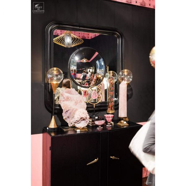 Ball lampЛампа настольная, диам 20 Н75 см, Е27, металл, стекло