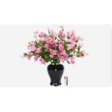 Букет буганвилла Cote Noire Imperial bougainvillea mixed pink, розовый, ваза синяя, 2 спрея по 10 мл
