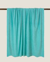 Плед Frati SOFT BAMBOO GIADA, бирюзовый, 160х200 см, бамбук 40% полиэстер 60%, 800г
