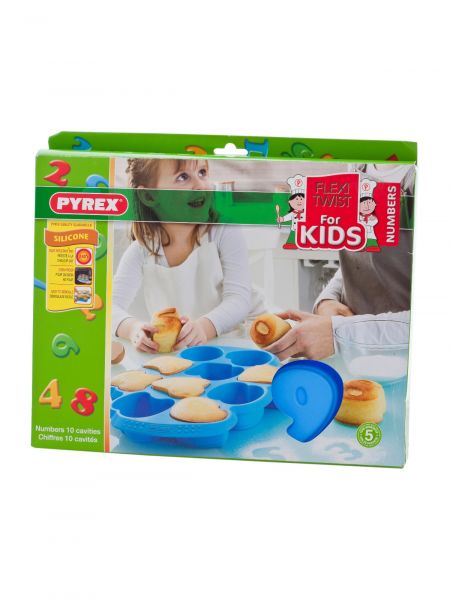 Форма для выпечки фигурная ЦИФРЫ 10 ячеек PYREX