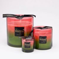 Свеча ароматическая Victoria with Love Fade red 1800гр, выдувное стекло
