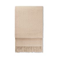 BASKET beige Плед 130/200, 35% альпака + 35% овечья шерсть + 30% микрофибра, 1000 гр