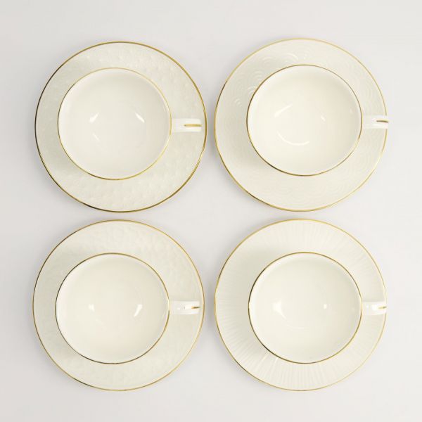 Набор чайных пар Tokyo Design Nippon Rim gold, 8 шт, 180 мл, фарфор TOKYO DESIGN
