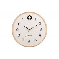 Часы настенные с кукушкой Karlsson дерево береза Present Time
