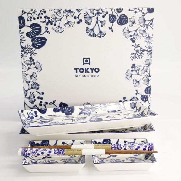 Набор для суши Flora Japonica 6 предметов, фарфор TOKYO DESIGN
