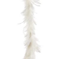 FEATH GARLAND Гирлянда с перьями белая 183 см