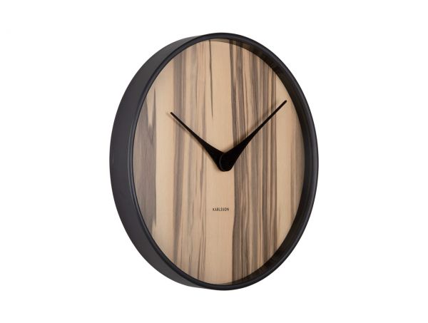 Часы настенные Karlsson WOOD MELANGE, светлое дерево, липа, 40х40х4,5 см, бесшумный механизм, батаре