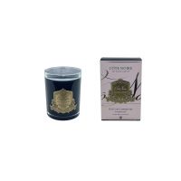 CHARENTE ROSEСвеча 450 гр , черный стаканчик, золотой декор ВхШхД 16х10,5х10,5 см время горения 1