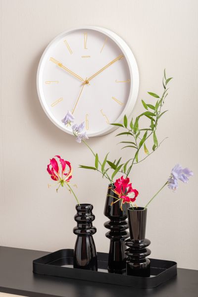 Часы настенные Karlsson BELLE NUMBERS, белый, металл Present Time
