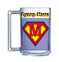 Кружка ФИТНЕС 320мл СУПЕР МАМА без ИПУ LUMINARC