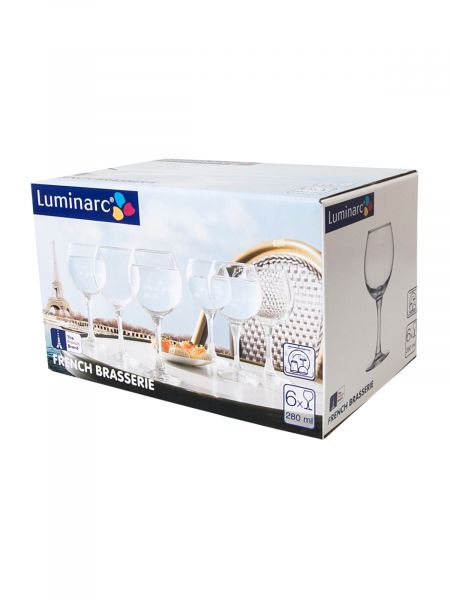 Набор бокалов для вина ФРАНЦУЗСКИЙ РЕСТОРАНЧИК 6шт 250мл LUMINARC