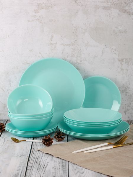 Набор столовый ЛИЛИ ТЮРКУАЗ 16 предметов LUMINARC
