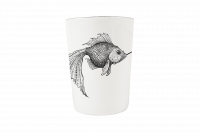 Стаканчик для зубных щеток Rory Dobner SMOKEY FISH, фарфор 7,5 h10